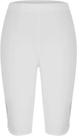 Nantdog Capri Leggings for Women 2025 Summer Beach Capris Yoga Pants Elastic Hig... - Image 4