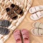 EverFoams Womens Fuzzy Open-toe Slippers Soft Comfy Memory Foam Indoor House Sho... - Image 4
