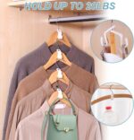 50 PCS Space Saving Hanger - Clothes Connector Hooks, Stacking Space Saver, Plas... - Image 5