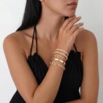 Gokeey Gold Bracelets Set for Women Non Tarnish, Waterproof 14K Gold Plated Ster... - Image 3