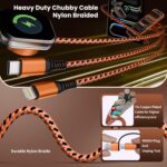 Travel Charger for iWatch, 3 in 2 Multi Charging Cable/Cord with IP/USB C/iWatch... - Image 7