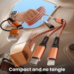 Travel Charger for iWatch, 3 in 2 Multi Charging Cable/Cord with IP/USB C/iWatch... - Image 8