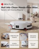 Yeedi M14 Plus Robot Vacuum and Mop with All-in-One Station, 18000Pa, OZMO Rolle... - Image 3