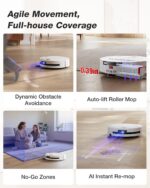 Yeedi M14 Plus Robot Vacuum and Mop with All-in-One Station, 18000Pa, OZMO Rolle... - Image 8