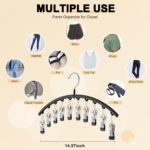 Volnamal Legging Organizer for Closet, 2 Pack Metal Yoga Pants Hangers w/10 Clip... - Image 5