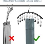 Volnamal Legging Organizer for Closet, 2 Pack Metal Yoga Pants Hangers w/10 Clip... - Image 6