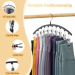 Volnamal Legging Organizer for Closet, 2 Pack Metal Yoga Pants Hangers w/10 Clip... - Image 7