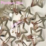 20 PCS 1.22" Star Hair Accessories - Non-Slip Metal Snap Clips and Barrettes for... - Image 3
