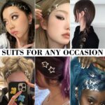 20 PCS 1.22" Star Hair Accessories - Non-Slip Metal Snap Clips and Barrettes for... - Image 5