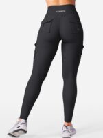 YEOREO CoreFlex Workout Cargo Leggings with Pockets for Women Hidden Scrunch But... - Image 8