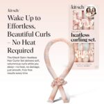 Kitsch Satin Heatless Curlers Set – Heatless Curls Overnight with 34" Hair Curle... - Image 3