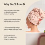 Kitsch Plush Microfiber Hair Towel Wrap for Women – Ultra Absorbent Microfiber B... - Image 6