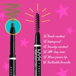 NYX PROFESSIONAL MAKEUP Micro Brow Pencil, Precise Eyebrow Pencil - Brunette - Image 3