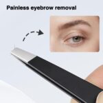 4-Piece Professional Tweezers Set, Tweezers for Eyebrows, Facial Hair, Splinter ... - Image 7