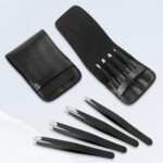 4-Piece Professional Tweezers Set, Tweezers for Eyebrows, Facial Hair, Splinter ... - Image 8