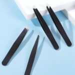 4-Piece Professional Tweezers Set, Tweezers for Eyebrows, Facial Hair, Splinter ... - Image 9