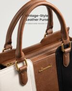 LOVEVOOK Purse for Women, Vintage Leather Shoulder Handbag, Small Ladies Satchel... - Image 6