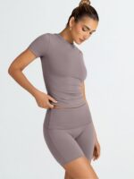 Trendy Queen 2 Piece Summer Cute Workout Sets Gym Short Set Pilates Yoga Outfits... - Image 4