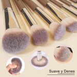 Make Up Brushes, MAANGE 18 Pcs Premium Synthetic Makeup Brushes Set Soft Foundat... - Image 4
