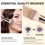 Make Up Brushes, MAANGE 18 Pcs Premium Synthetic Makeup Brushes Set Soft Foundat... - Image 5