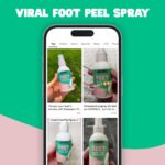 Freeman Flirty Feet Instant Foot Peeling Spray, Exfoliating Foot Mask For Summer... - Image 3