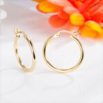 Today Deals Prime 14K Gold Hoop Earrings for Women Clearance Items+Haul Store Re... - Image 4