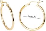 Today Deals Prime 14K Gold Hoop Earrings for Women Clearance Items+Haul Store Re... - Image 5