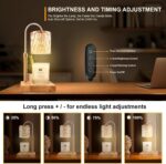 Candle Warmer Lamp with 3 Bulbs, Adjustable Height Dimmable Candle Warmer with T... - Image 4