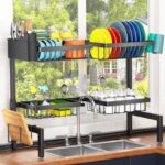 YKLSLH 4 Baskets Over The Sink Dish Drying Rack, Extendable Large Capacity Sink ... - Image 6