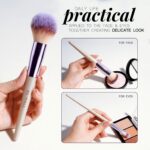 BS-MALL Makeup Brush Set 18 Pcs Professional Foundation Powder Concealers Eyesha... - Image 7