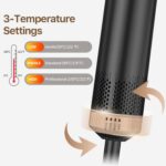 Sendowtek Hot Air Styler Brush Set for Women 5 in 1, 800W 3 Level Temp Hairdryer... - Image 6