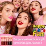 6 Colors Lip Tint Stain Set, Korean Makeup Lip Stain Moisturizing Mini Liquid Li... - Image 9