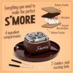 Nostalgia Tabletop Indoor Electric S'mores Maker - Smores Kit With Marshmallow R... - Image 5