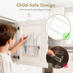 Acrylic Straw Holder for Cabinet Door - Child-Safe Organizer & Dispenser with Sm... - Image 4
