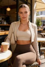 Workout Sets for Women 2 Piece Seamless High-Waisted Leggings & Cross Back Padde... - Image 8