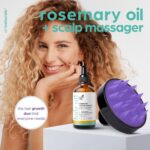 Artnaturals Organic Rosemary Castor Hair Oil + Massager Hair Growth Set Hair Gro... - Image 3