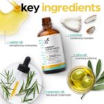 Artnaturals Organic Rosemary Castor Hair Oil + Massager Hair Growth Set Hair Gro... - Image 6
