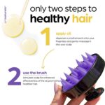 Artnaturals Organic Rosemary Castor Hair Oil + Massager Hair Growth Set Hair Gro... - Image 8