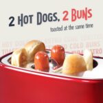 Nostalgia HDT600RETRORED Retro Pop-Up 2 Hot Dog and Bun Toaster, With Mini Tongs... - Image 4