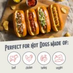 Nostalgia HDT600RETRORED Retro Pop-Up 2 Hot Dog and Bun Toaster, With Mini Tongs... - Image 5