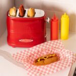 Nostalgia HDT600RETRORED Retro Pop-Up 2 Hot Dog and Bun Toaster, With Mini Tongs... - Image 8