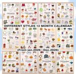 2026 Bucket List Calendar – Inspirational 12-Month Wall Calendar with Illustrate... - Image 3