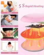 Portable Heating Pad, Upgraded Cordless Electric Fast Heating Pad for Back Belt ... - Image 3