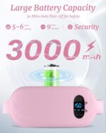 Portable Heating Pad, Upgraded Cordless Electric Fast Heating Pad for Back Belt ... - Image 7