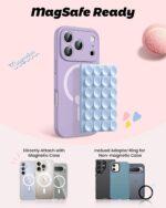 amBand Magnetic Suction Phone Grippy for MagSafe Case, Silicone Cup Sticky Mount... - Image 3