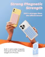 amBand Magnetic Suction Phone Grippy for MagSafe Case, Silicone Cup Sticky Mount... - Image 4