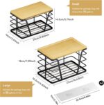 TIDIIABODE 2 Pack Stackable Storage Laundry Kitchen Organizers, Wall Mount Trash... - Image 3
