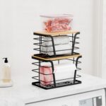 TIDIIABODE 2 Pack Stackable Storage Laundry Kitchen Organizers, Wall Mount Trash... - Image 7