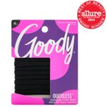 Goody Ouchless Seamless Hair Elastics, 8 Ct, Black, Damage-Free Gentle Hold Elas... - Image 3