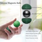 luckdoor Silicone Magnetic Balls Fidget Toys for Adults & Teens,4PCS Stress Reli... - Image 3